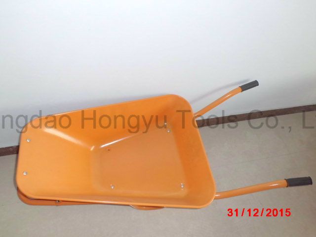 Painted Tray Solid Tyre Wheel Barrow